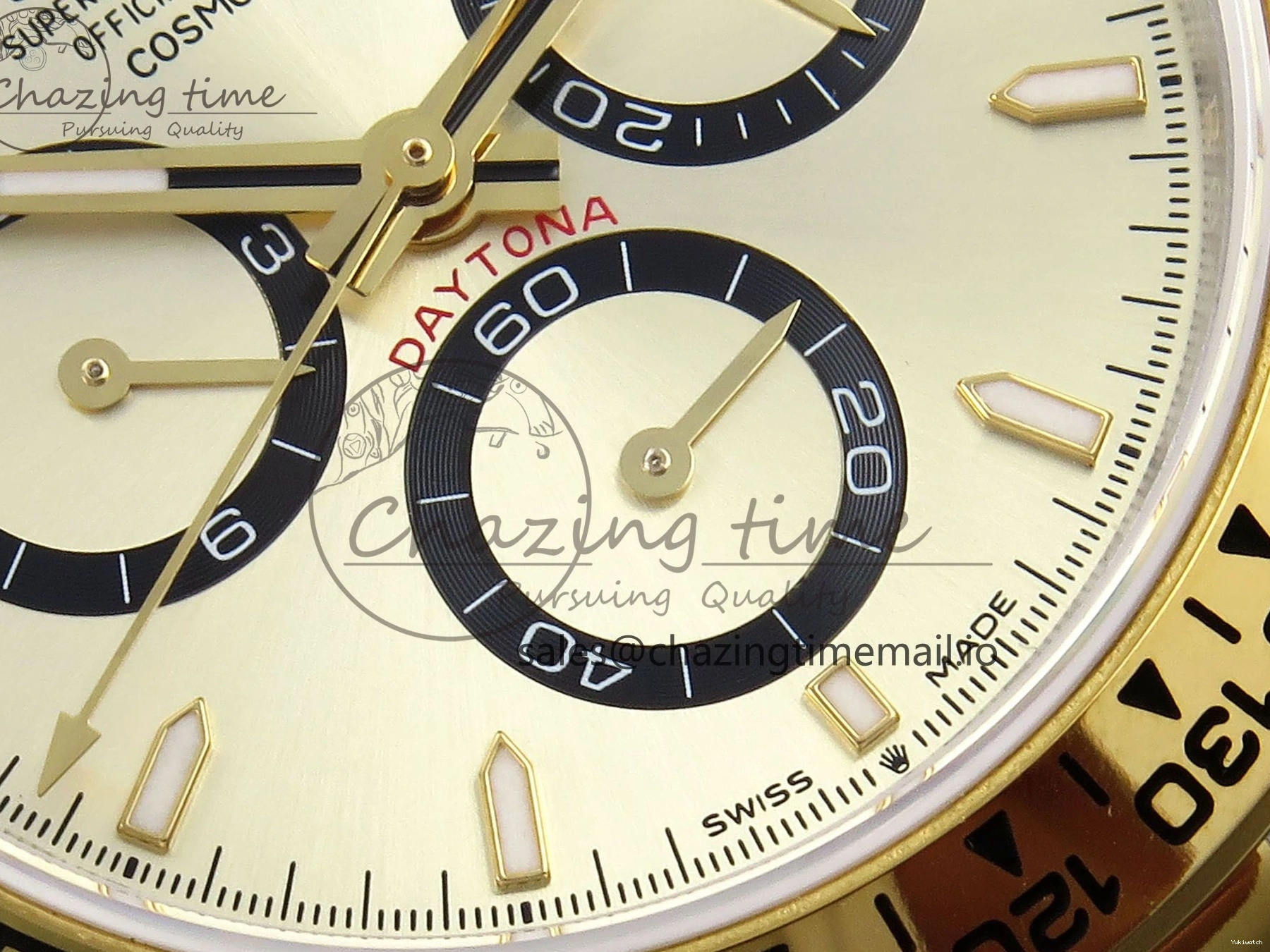 YG Daytona QF SS 1:1 Braclet YG V5 on Dial Best SH4131 126503 Edition 0428